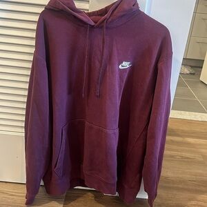 Red nike hoodie